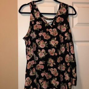Rose tank blouse
